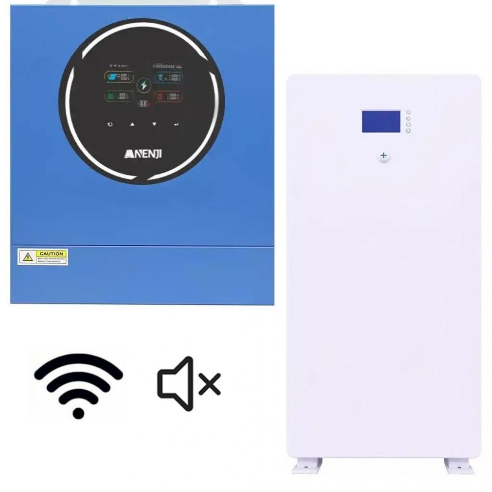 a-6995276000_5-kvt-1000x1000 5 кВт + 5.12 кВт*г Комплект інвертор Anenji з WiFi + настінний акумулятор Daxtromn 48V/100Ah LiFePO4 для резервного живлення - Зображення 1