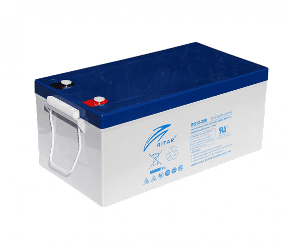 yfuaoirqyglsju4.700x800 Аккумуляторная батарея GEL RITAR DG12-260, Gray Case, 12V 260.0Ah - Зображення 1