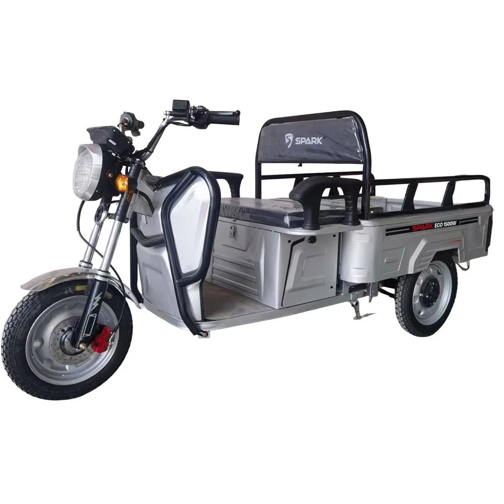 photo_tritsikl_s_elektromotorom_spark_eco_1500w_v_sbore_2_ Електротрицикл вантажний SPARK ECO 1500W 60V (до 500 кг) - Зображення 1